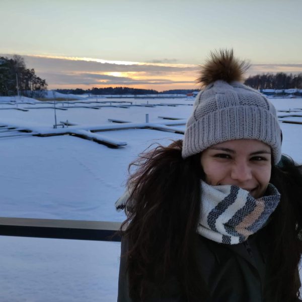 Núria está feliz en Finlandia.