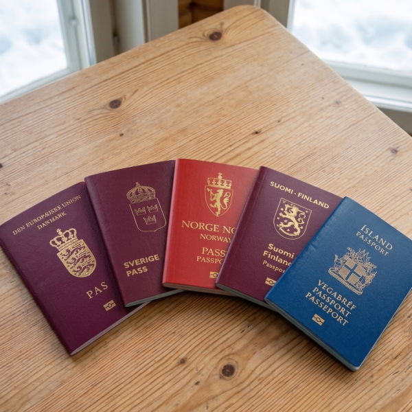 Pasaportes países nórdicos