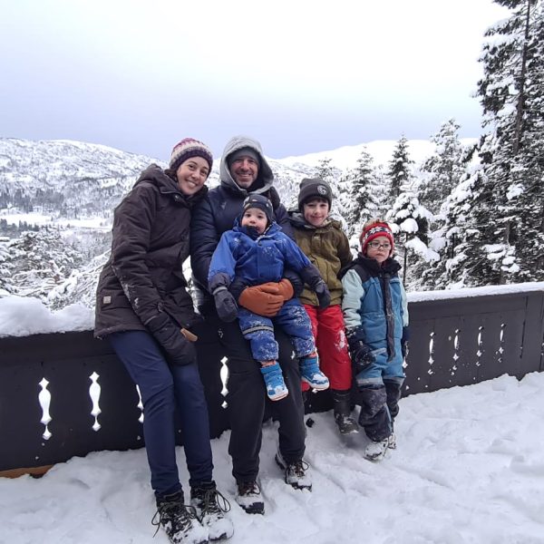 familia nieve